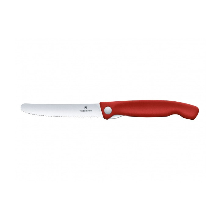 Nóż Victorinox Swiss Classic 6.7831.FB ząbkowany, czerwony, składany