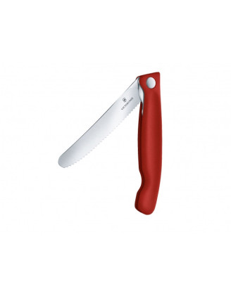 Nóż Victorinox Swiss Classic 6.7831.FB ząbkowany, czerwony, składany
