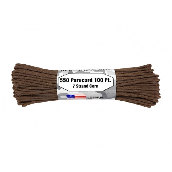 Paracord Atwood Rope MFG 550-7 4 mm 30,48 m brązowy Paracord Atwood Rope MFG 550-7 4 mm 30,48 m brązowy