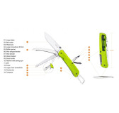 Scyzoryk Ruike LD43 wielofunkcyjny, zielony Scyzoryk Ruike LD43 wielofunkcyjny, zielony