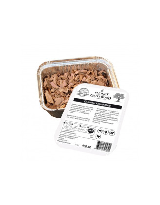 Smokey Olive Wood Migdałowe zrębki wędzarnicze EZ-Smoker No 2 400 ml - Pyszny dym z Hiszpanii!