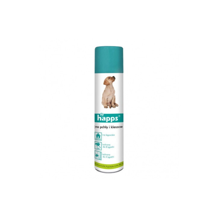 Spray Happs na pchły i kleszcze 250 ml