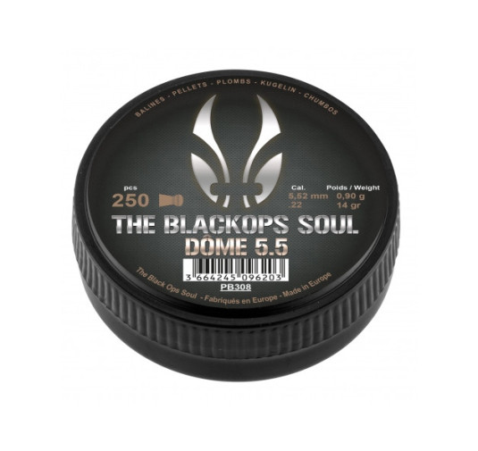 Śrut Black Ops Dome 5,52 mm 250 - Francja, gwintowana lufa, zaokrąglona główka