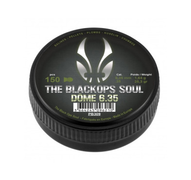 Śrut Black Ops Dome 6,35 mm 150 szt. - precyzyjne diabolo w kalibrze 6,35 mm!
