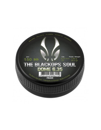 Śrut Black Ops Dome 6,35 mm 150 szt. - precyzyjne diabolo w kalibrze 6,35 mm!