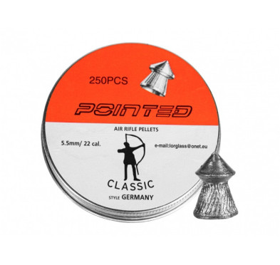 Śrut diabolo Classic Pointed Boxer 5,5 mm - doskonały wybór dla precyzyjnych strzałów (60 characters)