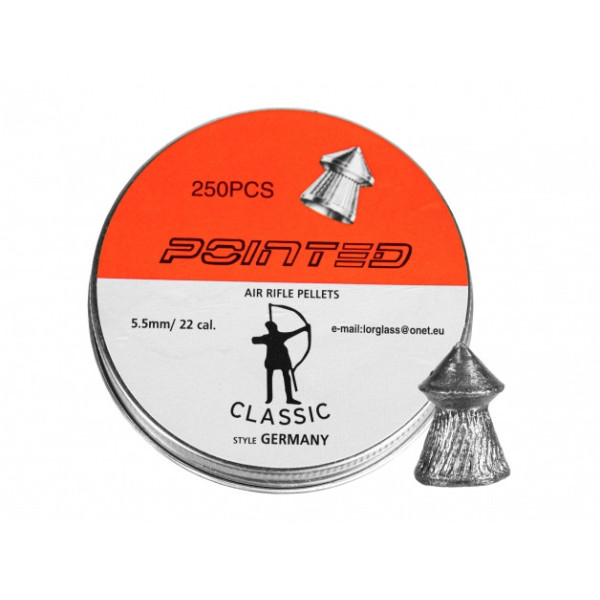 Śrut diabolo Classic Pointed Boxer 5,5 mm 250 szt. molet Śrut diabolo Classic Pointed Boxer 5,5 mm 250 szt. molet
