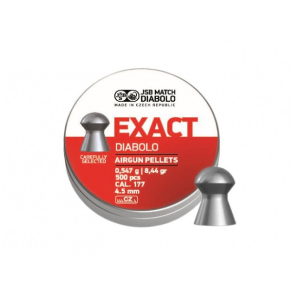 Śrut diabolo JSB Exact 4,50/500
Śrut diabolo JSB Exact 4,50/500