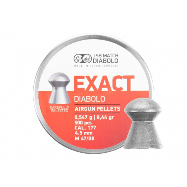Śrut diabolo JSB Exact 4,53 mm 500 szt.
Śrut diabolo JSB Exact 4,53 mm 500 szt.