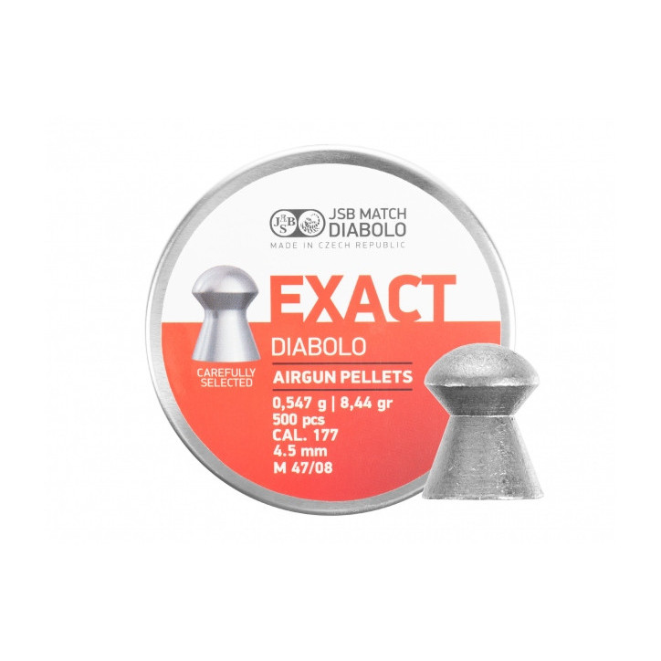 Śrut diabolo JSB Exact 4,53 mm - Precyzja w puszce 500 szt.