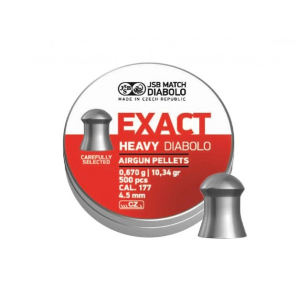 Śrut diabolo JSB Exact Heavy 4,52/500
Śrut diabolo JSB Exact Heavy 4,52/500