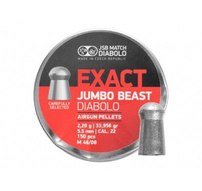 Śrut diabolo JSB Exact Jambo Beast 5,52/150 - Mistrz precyzji w kalibrze 5,5 mm!
