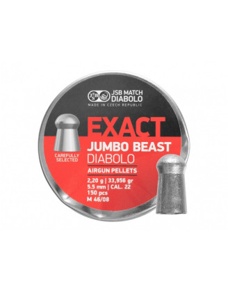 Śrut diabolo JSB Exact Jambo Beast 5,52/150 - Mistrz precyzji w kalibrze 5,5 mm!