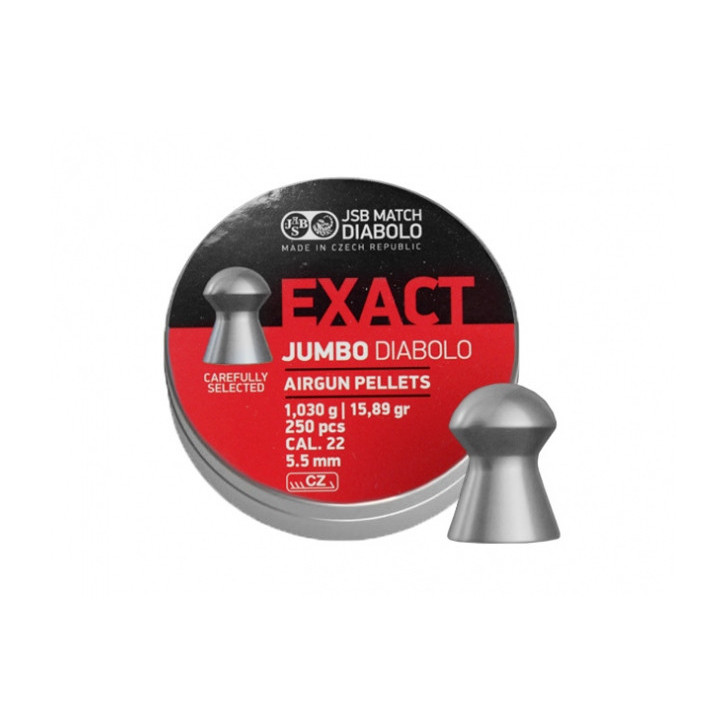 Śrut diabolo JSB Exact Jumbo 5,51/250 - Wyjątkowa precyzja i skuteczność