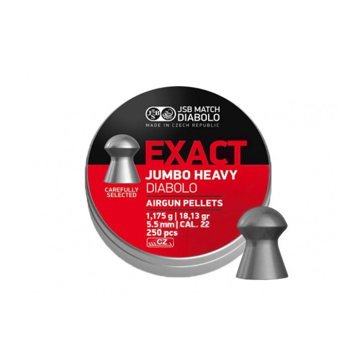 Śrut diabolo JSB Exact Jumbo Heavy 5,52mm - wyjątkowa precyzja!