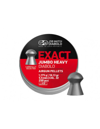 Śrut diabolo JSB Exact Jumbo Heavy 5,52mm - wyjątkowa precyzja!