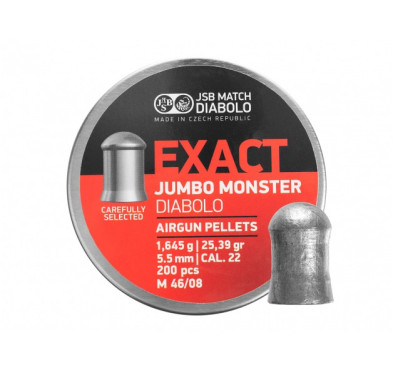 Śrut diabolo JSB Exact Jumbo Monster 5,52/200 - jakość i precyzja!