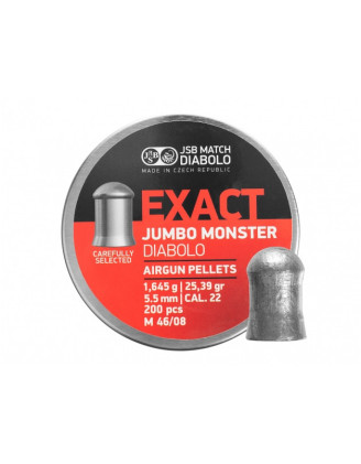 Śrut diabolo JSB Exact Jumbo Monster 5,52/200 - jakość i precyzja!