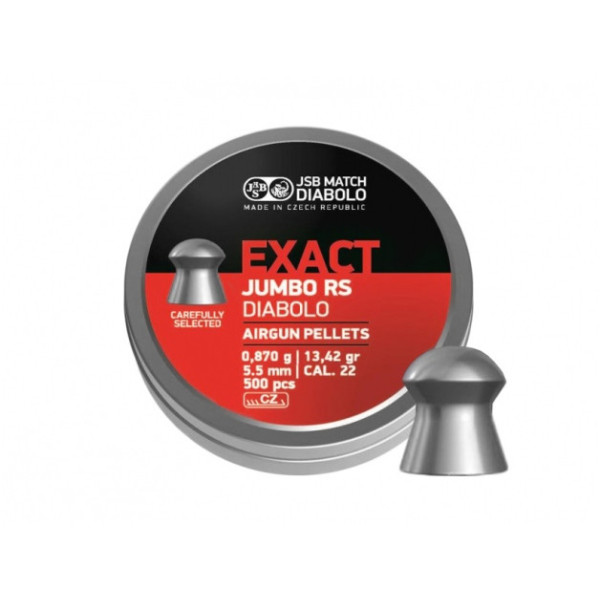 Śrut diabolo JSB Exact Jumbo RS 5,52/500
Śrut diabolo JSB Exact Jumbo RS 5,52/500