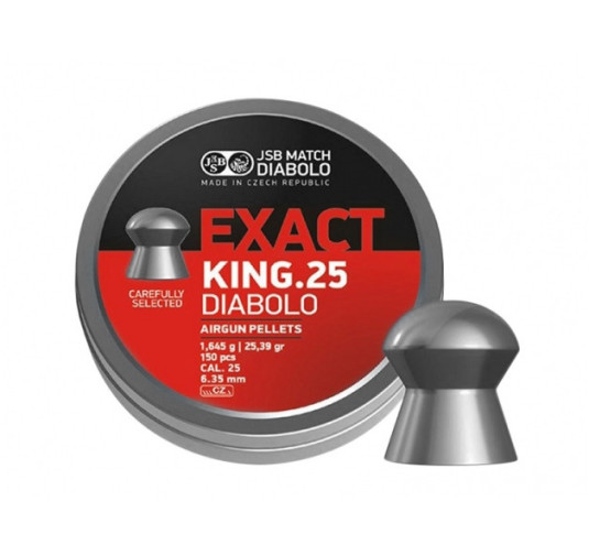 Śrut diabolo JSB Exact King 6,35 - idealny wybór!