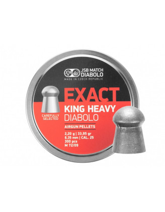 Śrut diabolo JSB Exact King Heavy 6,35/300 - skuteczność i precyzja!