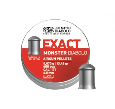 Wyjątkowe śrut diabolo JSB Exact Monster 4,52/400 - tylko 60szt.