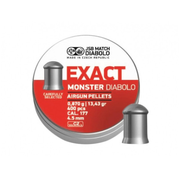 Śrut diabolo JSB Exact Monster 4,52/400
Śrut diabolo JSB Exact Monster 4,52/400