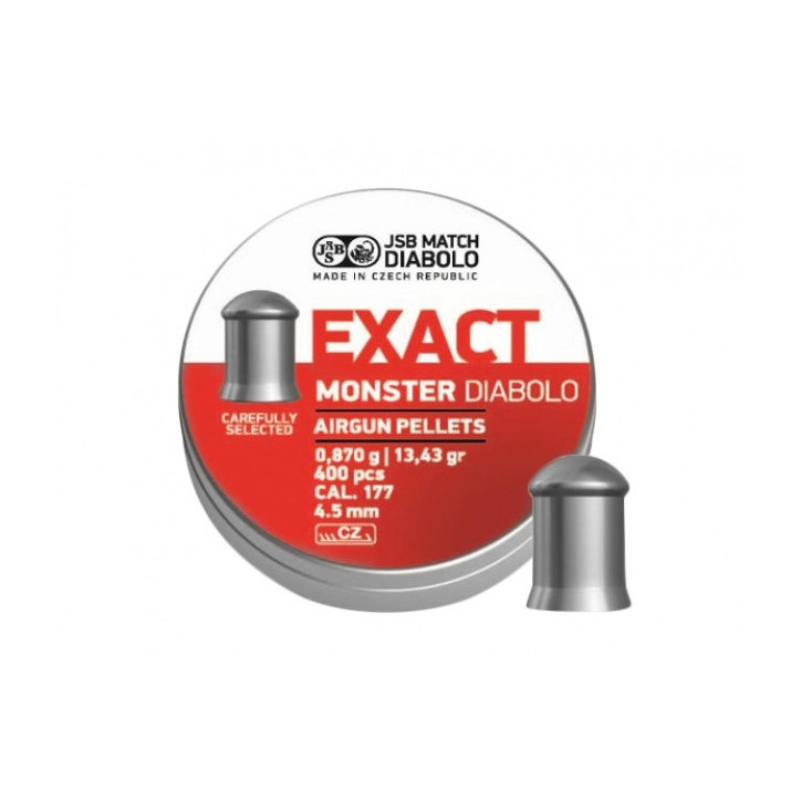 Wyjątkowe śrut diabolo JSB Exact Monster 4,52/400 - tylko 60szt.
