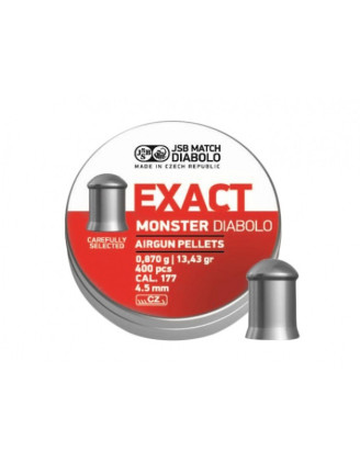 Wyjątkowe śrut diabolo JSB Exact Monster 4,52/400 - tylko 60szt.