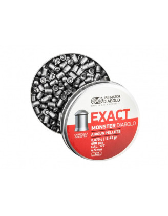 Wyjątkowe śrut diabolo JSB Exact Monster 4,52/400 - tylko 60szt.