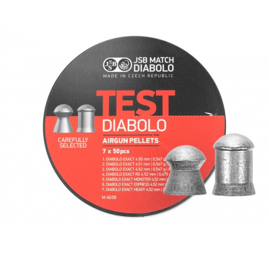 Śrut diabolo JSB Exact Test LG 4,5 mm - precyzyjne kulki do celu (60 znaków)