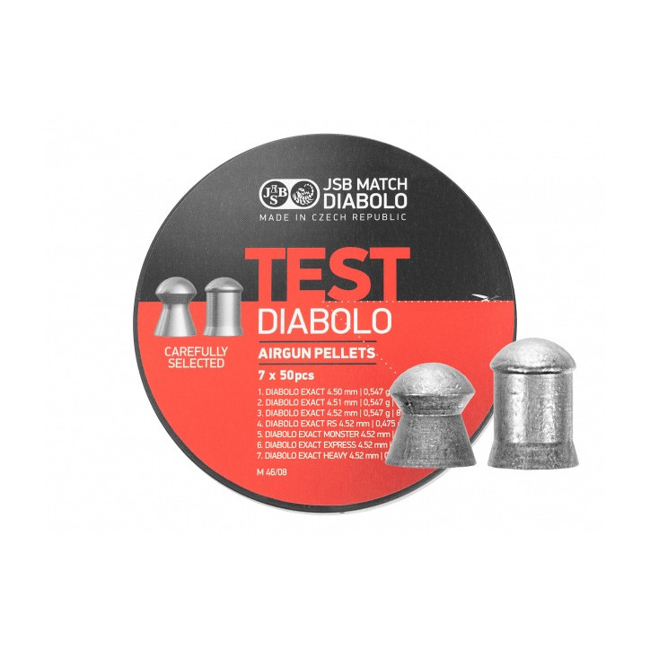Śrut diabolo JSB Exact Test LG 4,5 mm - precyzyjne kulki do celu (60 znaków)