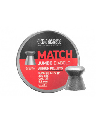 Śrut diabolo JSB Jumbo Match 5,50/300 – wysoka jakość w kalibrze 5,5 mm!