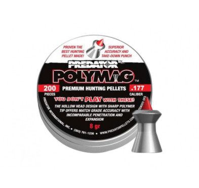 Śrut diabolo JSB Polymag Predator 4,50 mm - Precyzja i efektywność w jednym