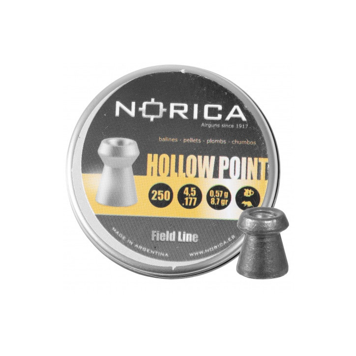 Śrut Norica Hollow Point 4,5 mm 250 szt.
