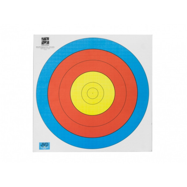 Tarcza papierowa 40 cm JVD FITA WA 6 pierścieni 3 kolory Tarcza papierowa 40 cm JVD FITA WA 6 pierścieni 3 kolory