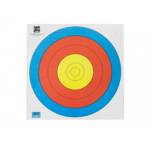 Tarcza papierowa 40 cm JVD FITA WA - 6 pierścieni, 3 kolory