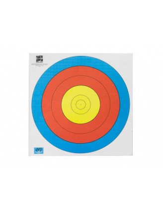 Tarcza papierowa 40 cm JVD FITA WA - 6 pierścieni, 3 kolory