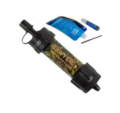 Filtr Sawyer Mini SP107 kamuflaż - doskonałe filtrowanie wody