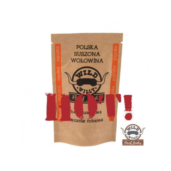 Wołowina suszona Wild Willy ostra papryka 30 g Wołowina suszona Wild Willy ostra papryka 30 g