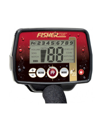 Wykrywacz metali Fisher F22 9'' - idealny dla początkujących!