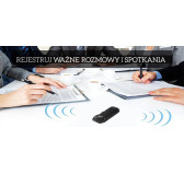 Dyktafon szpiegowski podsłuch dyskretny MKX mini 8GB 15h