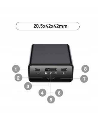 Podsłuch Q65 Detekcja + Magnes USB / 32GB - Słuchawka Szpiegowska!