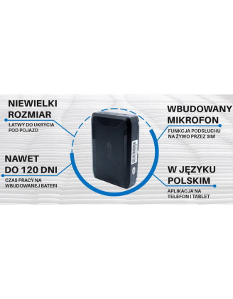 HADES Lokalizator GPS do 120 Dni + Polska Aplikacja