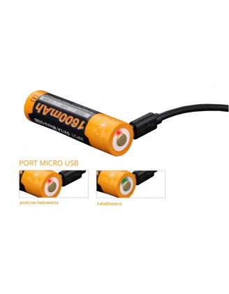 Akumulator Fenix USB ARB-L14U - 1600 mAh, 1,5 V | Skuteczność, bezpieczeństwo