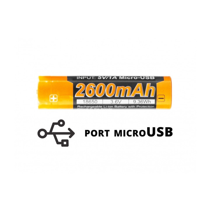 Akumulator Fenix USB ARB-L18U (18650 2600 mAh) - wysoka wydajność i ochrona