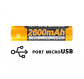 Akumulator Fenix USB ARB-L18U (18650 2600 mAh 3,6 V) Akumulator Fenix USB ARB-L18U (18650 2600 mAh 3,6 V)
