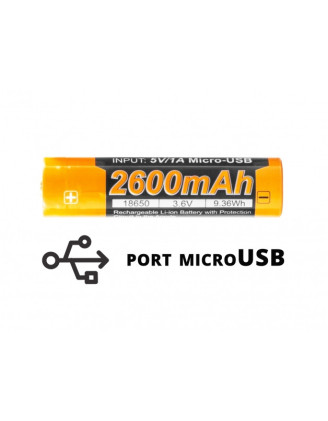 Akumulator Fenix USB ARB-L18U (18650 2600 mAh) - wysoka wydajność i ochrona