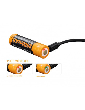 Akumulator Fenix USB ARB-L18U (18650 2600 mAh) - wysoka wydajność i ochrona