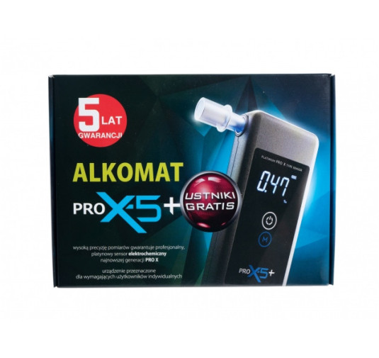 Alkomat tester trzeźwości PRO X-5 plus